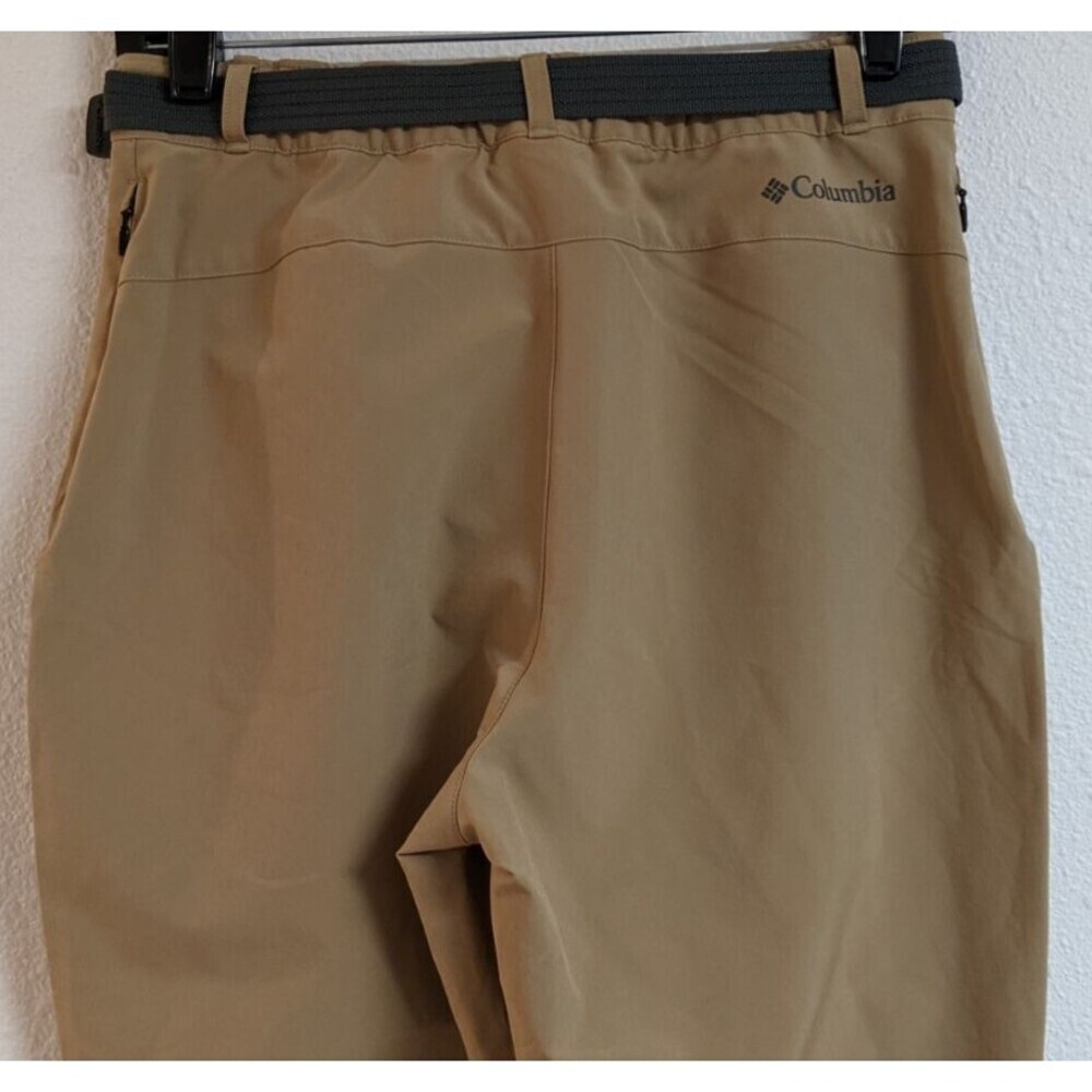 NEW~Kid's COLUMBIA OMNI-SHIELD Nylon Stretch Khaki Belted Long Pants Youths LG - Picture 8 of 13